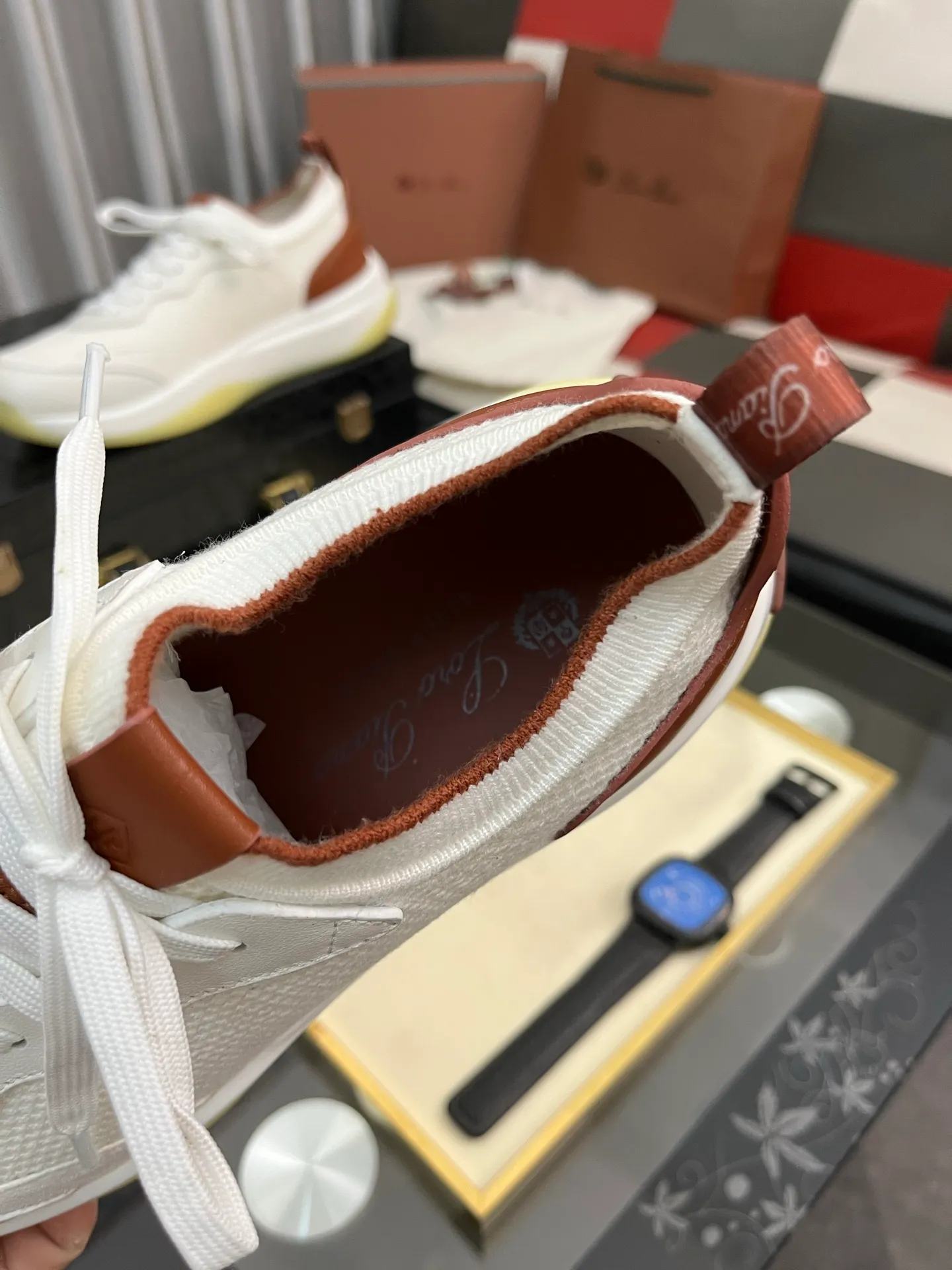 Men's men's shoes💰620⌚️⌚️Loro Piana - Loro Piana LP classic casual shoes, men's lace-up casual shoes and sneakers, high-quality lightweight and comfortable fabrics, suitable for outdoor leisure, the color is young and energetic, the upper is imported deerskin from Italy, it is great with sportswear or casual suits! Code number: 38-446️⃣Colors available